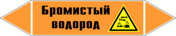 Маркировка трубопровода "бромистый водород" (k14, пленка, 507х105 мм)" - Маркировка трубопроводов - Маркировки трубопроводов "КИСЛОТА" - магазин "Охрана труда и Техника безопасности"